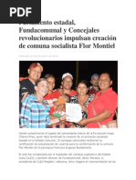 Noticias Comuna Flor Montiel