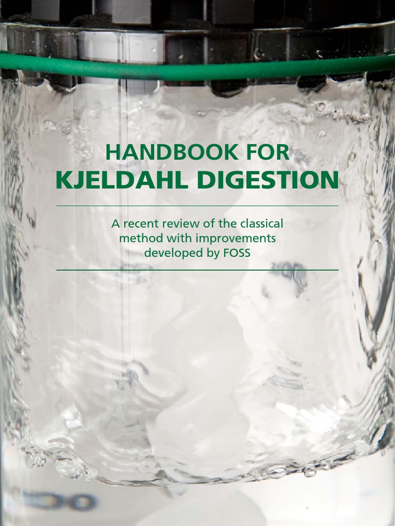 Handbook For Kjeldahl Digestion PDF Nitrogen Catalysis