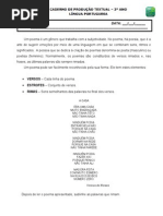 caderno de produção textual  3º ano 1º bimestre