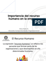 CO1-Importancia Del Recurso Humano en La Empresa