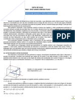 Movimento em duas e três dimensões: vetor posição, vetor velocidade e vetor aceleração