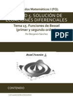 Tema 15. Funciones de Bessel (Primer y Segundo Orden).