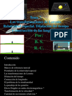 Fisica Moderna, Las Transformaciones de Lorentz. Relatividad Especial. Dilatación Del Tiempo y Contracción de Las Longitudes