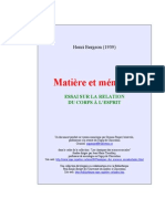 Bergson - Matière Et Mémoire (Ebook Philosophie Francais)