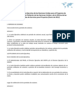 Reglamento de la Junta Ejecutiva de las Naciones Unidas para el Programa de Desarrollo, del Fondo de Población de las Naciones Unidas y de la Oficina de las Naciones Unidas de Servicios para Proyectos (Enero de 2011)