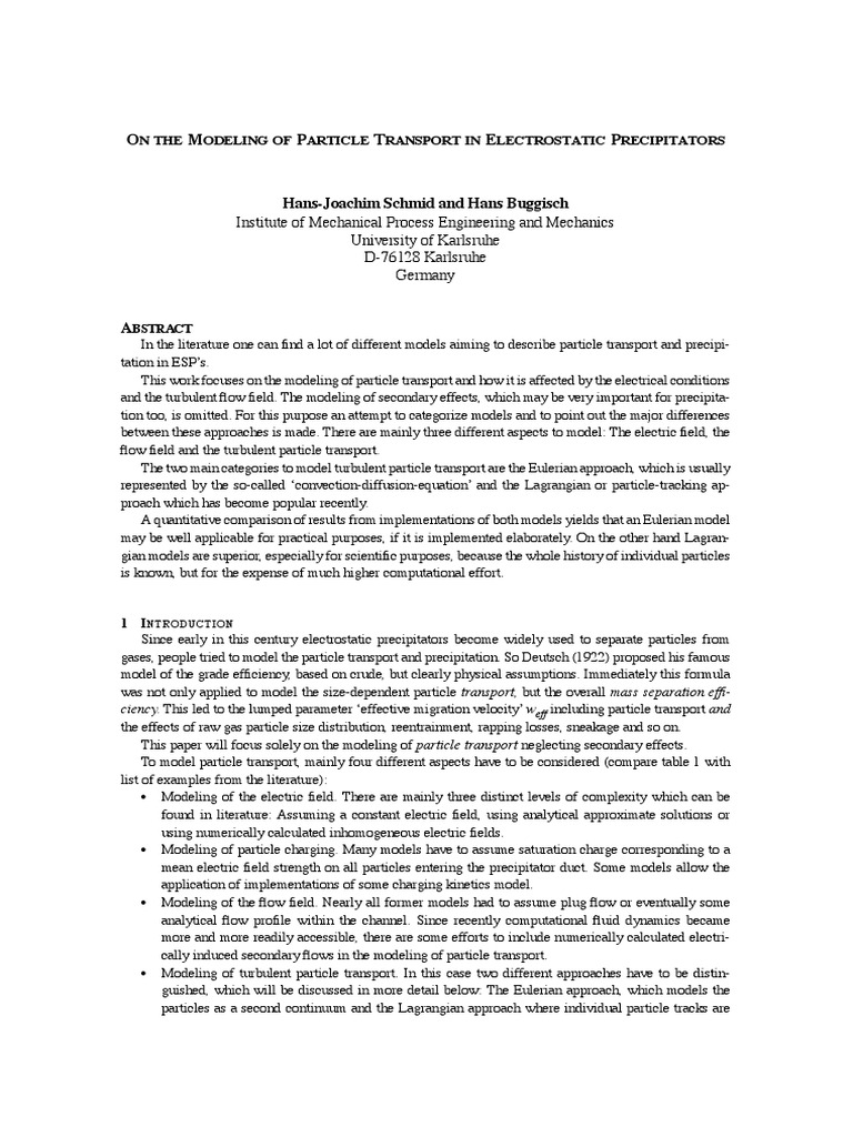 Modeling Particle Transport Electrostatic | PDF | Lagrangian Mechanics ...