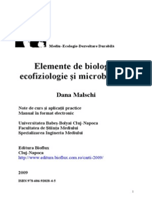 Elemente de Biologie, Ecofiziologie Şi Microbiologie