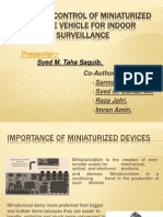 Wireless Control of Miniaturized Mobile Vehicle For Indoor Surveillance