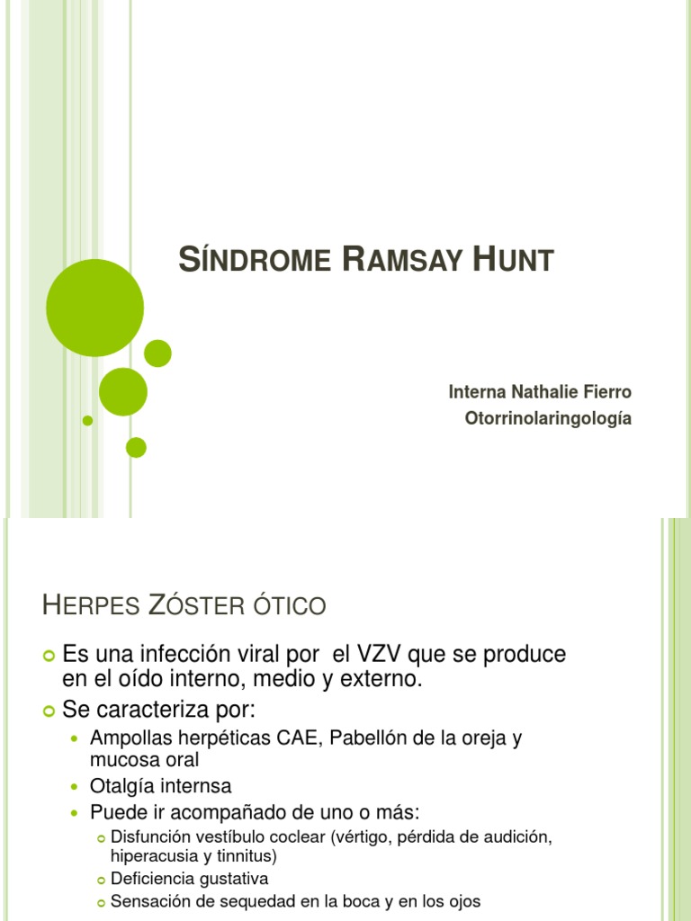 Síndrome Ramsay Hunt | PDF | Imagen de resonancia magnética | Tálamo
