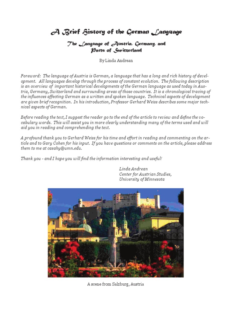 German Language | PDF