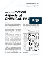 Mathematical Aspects of Chemical Reaction