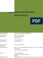 Clasificación de Miranda y Hernández X