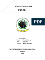 Download MakalahPemrogramanPascalAhmadMusoripbyachrudinSN21652316 doc pdf