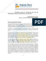 Artículo Análisis Comparativo Proyecto de Ley de Educación Común y Decreto-Ley de 1877