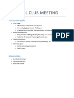 Tesol Club Meeting Plan March 14
