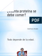 Cuánta proteína se debe comer