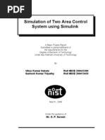 Simulation of Two Area Control System Using Simulink