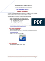 Manual Matricula Web