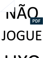 não jogue lixo