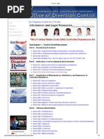 Title 21 United States Code (USC) Controlled Substances Act [21 USC Codes]