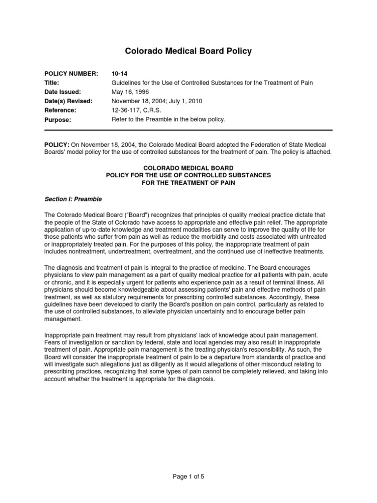 Colorado Medical Board