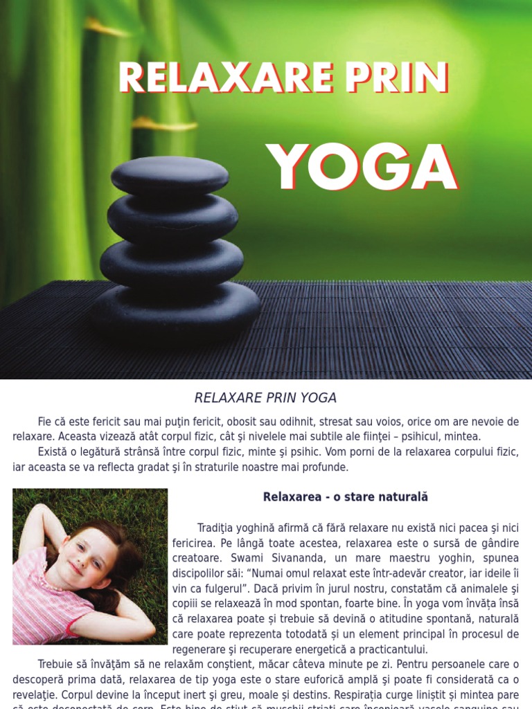 Relaxare Prin Yoga | PDF