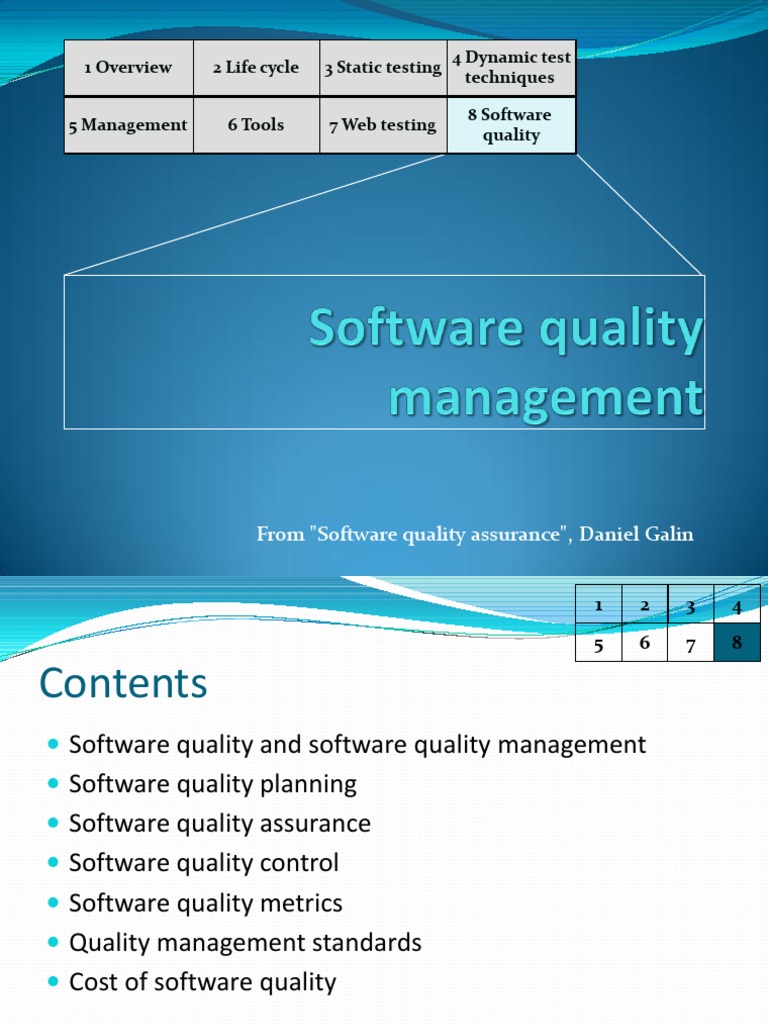 Software Quality Management Overview | PDF | Software Quality | Quality ...