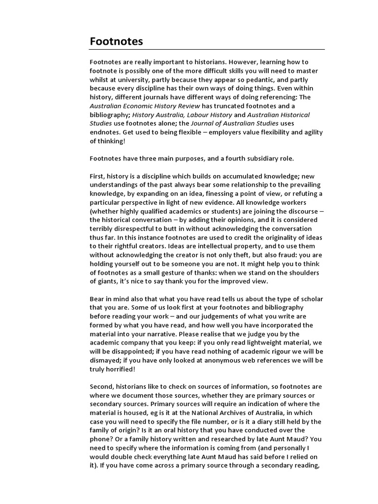 Footnotes Citation Ellipsis