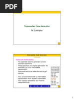 07 2 IntermediateCodeGen-Quadruples