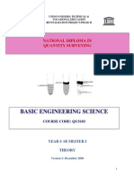 QUS 103 -Basic Engineering Science (Theory)