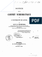 Notice Sur Le Cabinet Numismatique de L'université de Leyde / Par P.O. Van Der Chijs