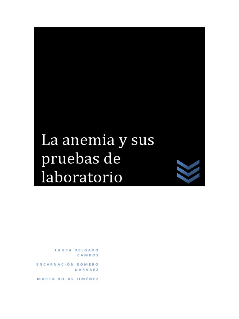 Clasificación y tipos de anemia | PDF | Anemia | Glóbulo rojo