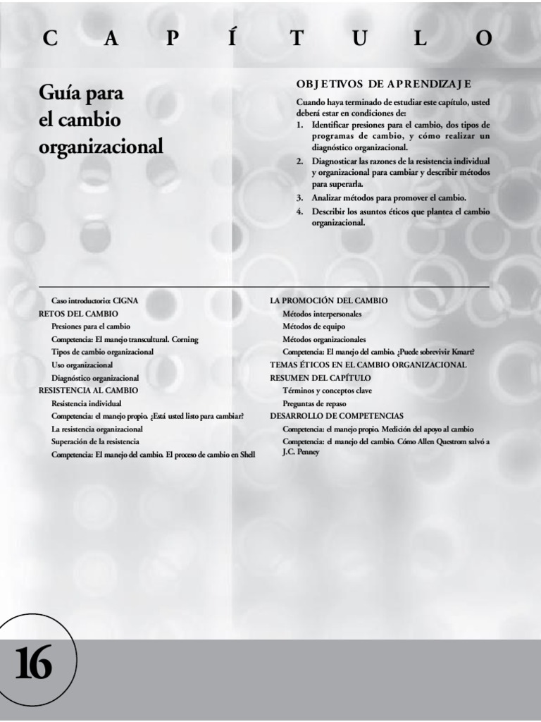 Cambio Organizacional | PDF | Gestión del cambio | Toma de decisiones