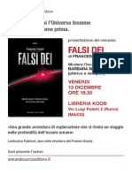 Presentazione di FALSI DEI alla Koob, Roma, 13 dicembre 2013.