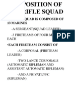 Composition of Rifle Squad and Formations