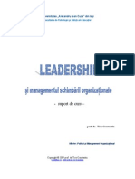 Leadership Si Managementul Schimbarii