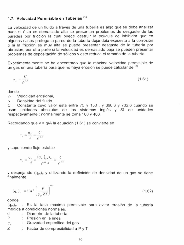 Erosion Tuberias | PDF | Gases | Mecánica de Medios Continuos