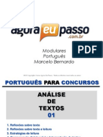 AEP2011 - Portugua¦Çs para Concursos (G&T) - AULA 01_4 - AnÔÇálise de Textos 1