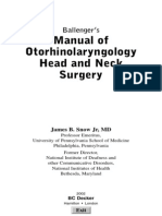 Ballengers Manual of Otorhinolaryngology