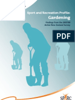 Sport and Recreation Profile: Gardening