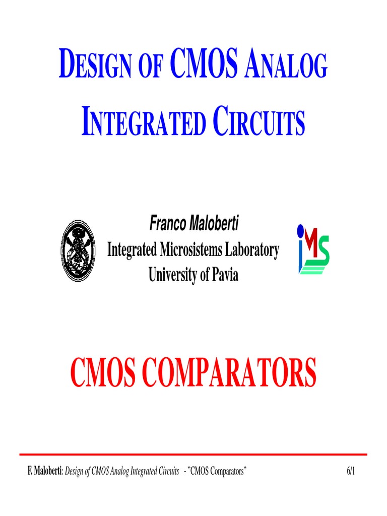 CMOS Comparators PDF Electronics Digital Electronics
