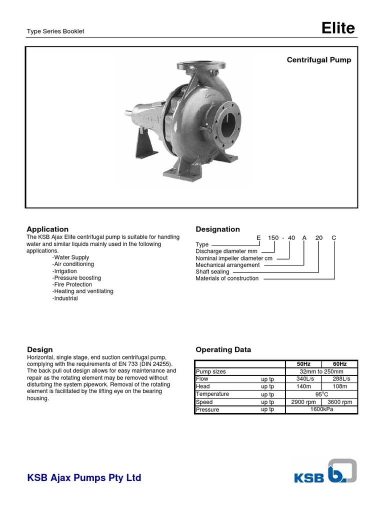 KSB centrifugal pumps Pump Bearing (Mechanical)