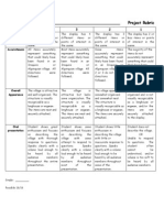 Native American Project Rubric