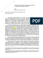 REESTRUTURAÇÃO NAS GRANDES CIDADES BRASILEIRAS