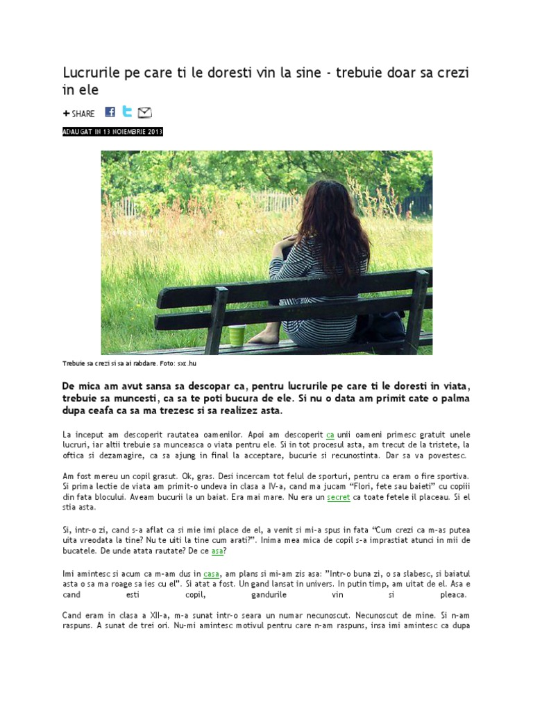 Lucrurile Pe Care Ti Le Doresti Vin La Sine Pdf
