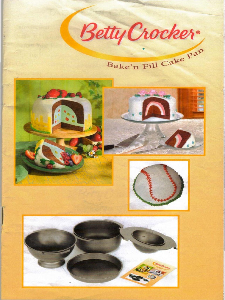 Bake N Fill Cake Pan PDF Cakes Cookware And Bakeware