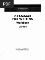 Download Grammar for Writing Workbook Grade 8 by aconwright SN216650024 doc pdf