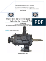 Etude Des Caractéristiques Technique La Boîte de Vitesse ZF-S5-42 PDF