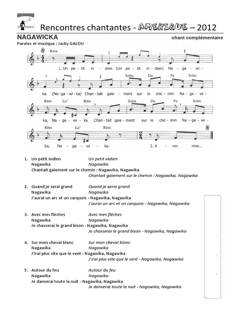 Nagawicka Partition Et Paroles | Pdf