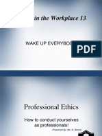 Professional Ethics Staff Presentation